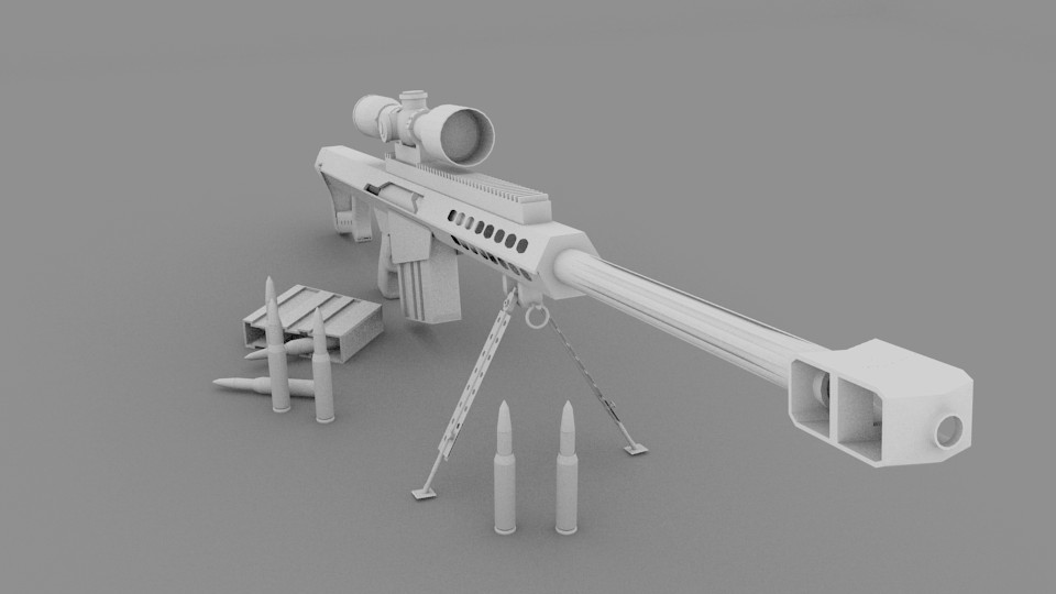 Barrett 50 cal Sniper Rifle preview image 1